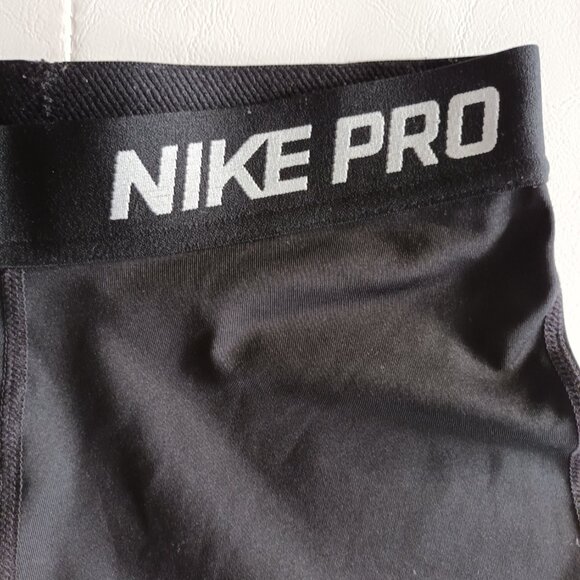 Nike Pro Girls' Dri-FIT 3/4 Length Capri Leggings Black Size L - Picture 4 of 8